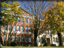 Smith Wright Hall in fall